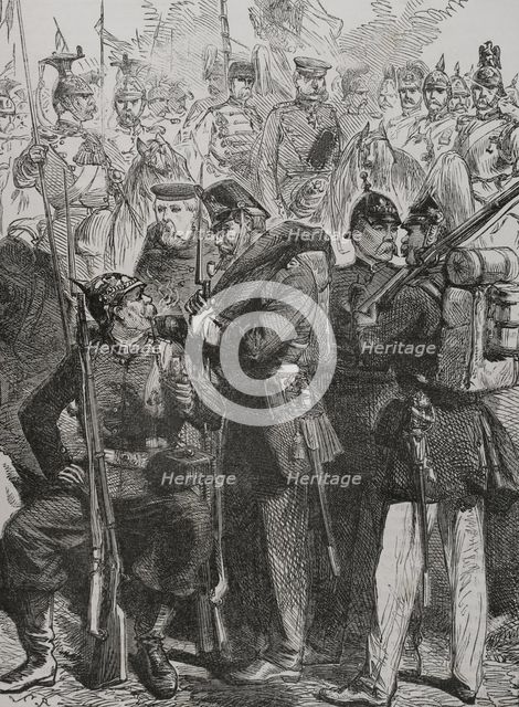 Prussian army uniforms in 1870.  Creator: Unknown.