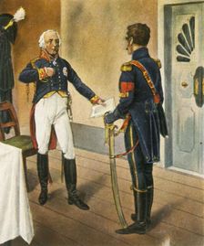 Prussian General Courbière, Commandant of Graudenz, and French envoy Savary, 1807, (1936). Creator: Unknown