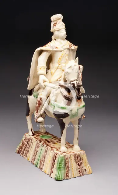Prussian Hussar, Staffordshire, 1750/65. Creator: Staffordshire Potteries.