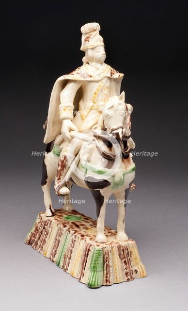 Prussian Hussar, Staffordshire, 1750/65. Creator: Staffordshire Potteries.