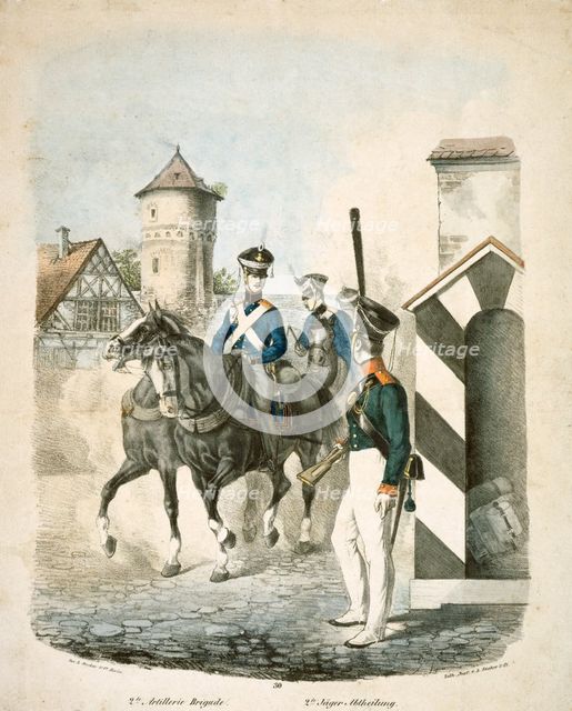 Prussian soldiers, early 19th century. Artist: Unknown.