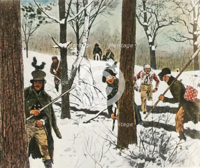 Prussian soldiers escape imprisonment by the French, January 1807, (1936). Creator: Unknown.