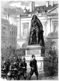 Prussian troops entering Metz, Franco-Prussian War, 1870