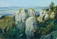 Prachau Rocks, 1902. Creator: Ferdinand Engelmuller