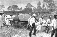 'Practical Civilising Work in Central Africa; The Lifeboat on its way from Zanzibar to Ujiji 1890 Creator: Unknown