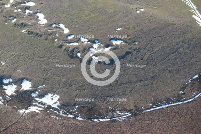 Practice trenches, Redmires First World War Training Area, Hallam Moors, Sheffield, 2015. Creator: Historic England.