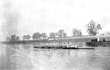 Practicing for the Universities Boat-Race, 1895. Creator: George Meisenbach