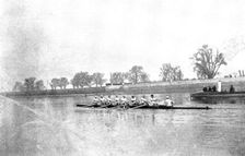 Practicing for the Universities Boat-Race, 1895. Creator: George Meisenbach