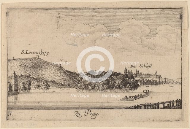 Prague, 1635. Creator: Wenceslaus Hollar.