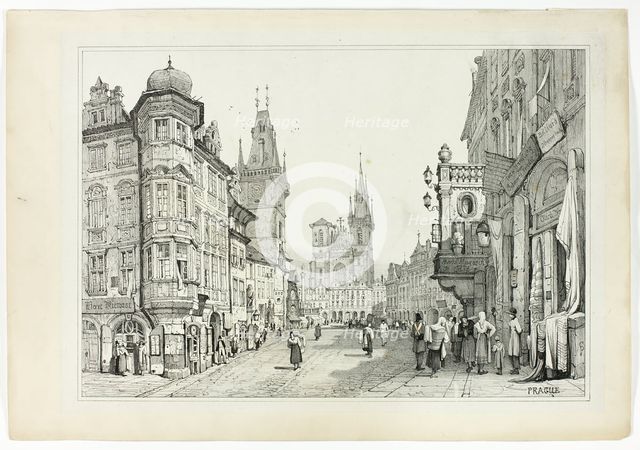 Prague, 1833. Creator: Samuel Prout.