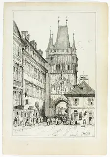 Prague, 1833. Creator: Samuel Prout