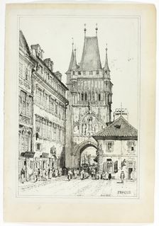 Prague, 1833. Creator: Samuel Prout