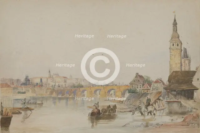 Prague, 1850-1860. Creator: Friedrich Carl von Scheidlin.