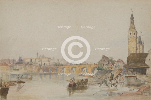 Prague, 1850-1860. Creator: Friedrich Carl von Scheidlin.