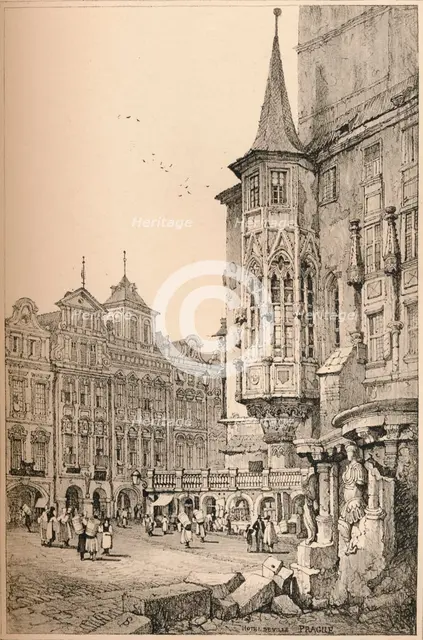 'Prague', c1820 (1915). Artist: Samuel Prout.