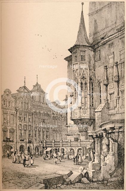 'Prague', c1820 (1915). Artist: Samuel Prout.