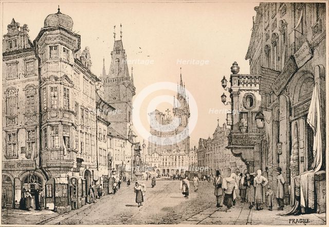 'Prague', c1820 (1915). Artist: Samuel Prout.
