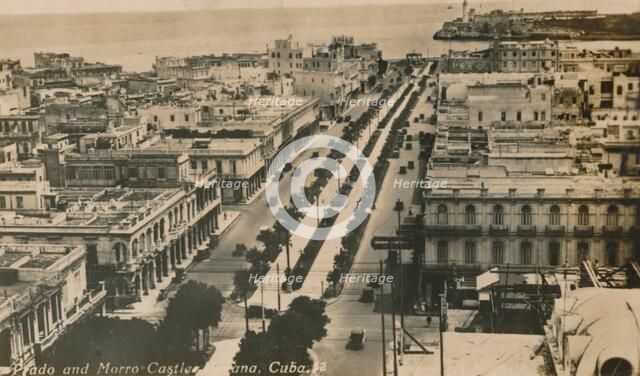 Prado and Morro Castle, Havana, Cuba, c1900. Artist: Unknown