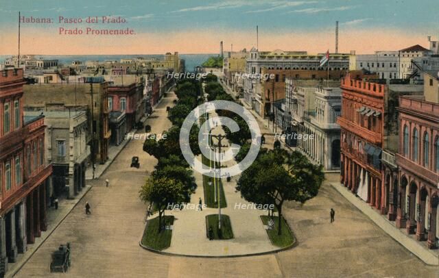 Prado Promenade, Havana, Cuba, 1910. Artist: Unknown