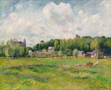 Prairies à Gisors, 1885. Creator: Pissarro, Camille (1830-1903)