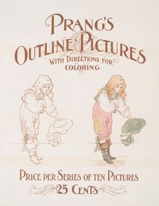 Prang's outline pictures with directions for coloring., c1865 - 1899. Creator: Louis Prang