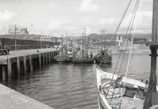 Prawn drifters, Kilkeel Harbour, County Down, Northern Ireland, c1955. Creator: Arthur Charles Kirby Ware