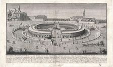 Prato della Valle in Padua (from the project by Domenico Cerato), 1770s. Creator: Sacchetti, Lorenzo (1759-1836)