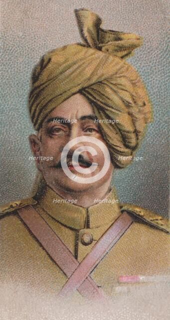 Pratap Singh (1845-4 -1922), British Indian Army officer, Maharaja of Idar, 1917. Artist: Unknown