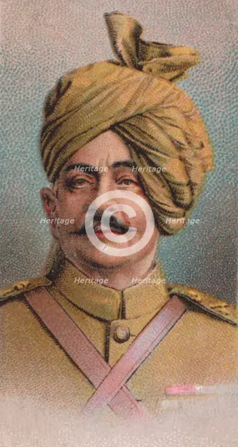 Pratap Singh (1845-4 -1922), British Indian Army officer, Maharaja of Idar, 1917. Artist: Unknown