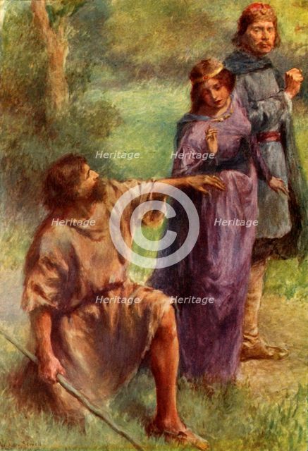 "Pray, give me your hand that I may see your ring!", 1917. Creator: Unknown.