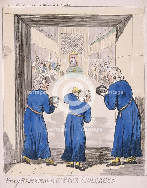 'Pray remember us poor children', 1795.  Artist: Isaac Cruikshank
