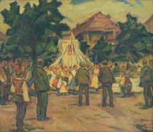 Prayer Meeting near Pezinok, 1937. Creator: Gustav Mally