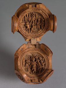 Prayer Nut with Scenes from the Life of St. James the Greater, c. 1500-1530. Creator: Adam Dircksz (Netherlandish, active c. 1500); Workshop, and