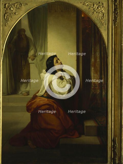 Prayer Of Hannah, The Mother Of Samuel The Prophet, 1864. Artist: Vereshchagin, Vasili Petrovich (1835-1909)