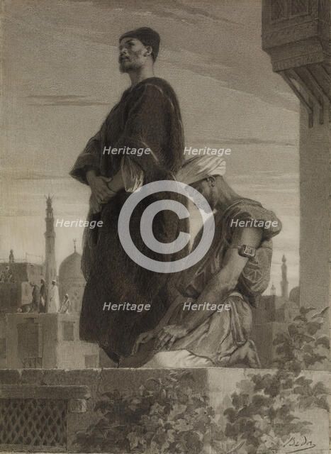 Prayer on the Housetop, 1864. Creator: Alexandre Bida.