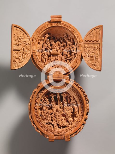 Prayer Bead with the Adoration of the Magi and the Crucifixion, early 16th century. Creator: Unknown.
