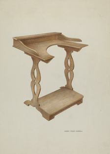 Prayer Bench, 1937. Creator: Harry Mann Waddell