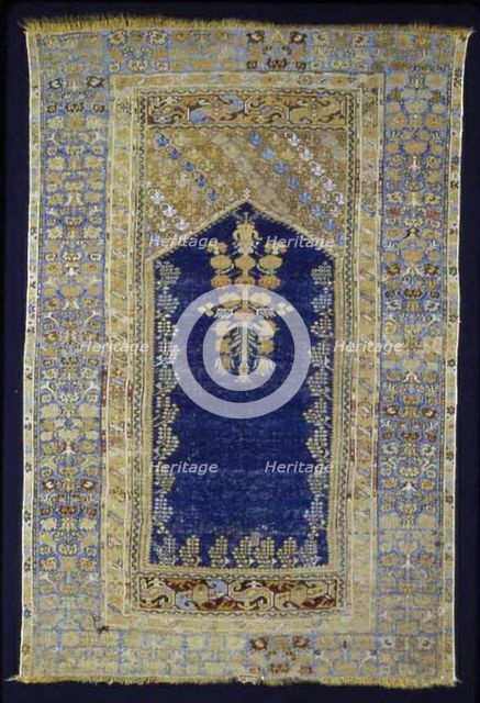 Prayer Carpet, Turkey, 1850/1900. Creator: Unknown.