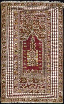 Prayer Carpet, Turkey, c. 1890. Creator: Unknown
