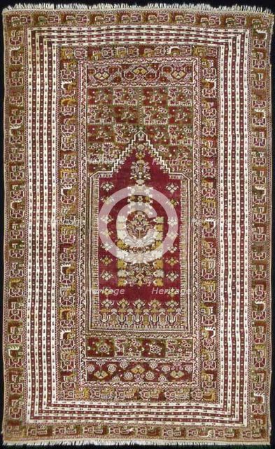 Prayer Carpet, Turkey, c. 1890. Creator: Unknown.