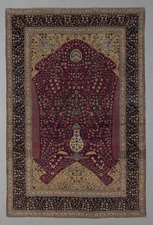 Prayer Carpet, India, 19th century. Creator: Unknown