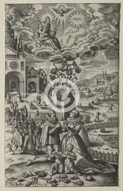 Prayer. Creator: Theodor de Bry (Flemish, 1528-1598).