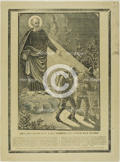 Prayer Dedicated to the Shadow of Saint Peter, n.d. Creator: José Guadalupe Posada.