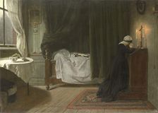 Prayer for the Deceased, 1864. Creator: Diederik Franciscus Jamin