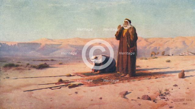 'Prayer in the Desert', c1880, (1904). Artist: Robert George Talbot Kelly.
