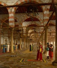 Prayer in the Mosque, 1871. Creator: Jean-Leon Gerome