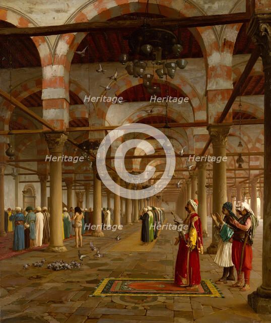 Prayer in the Mosque, 1871. Creator: Jean-Leon Gerome.