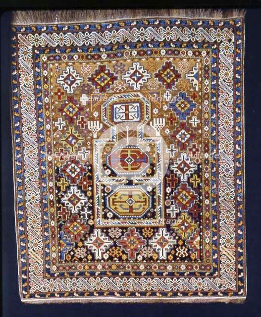 Prayer Rug, Caucasus, second half of 19th century. Creator: Unknown.
