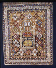 Prayer Rug, Caucasus, second half of 19th century. Creator: Unknown