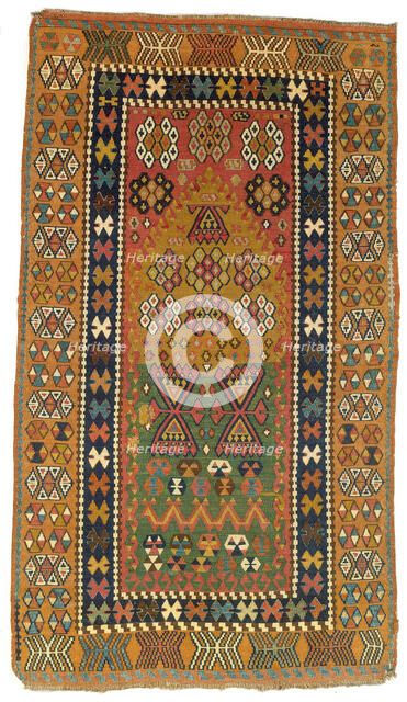 Prayer Rug; Kilim, late 19th century. Creator: Unknown.